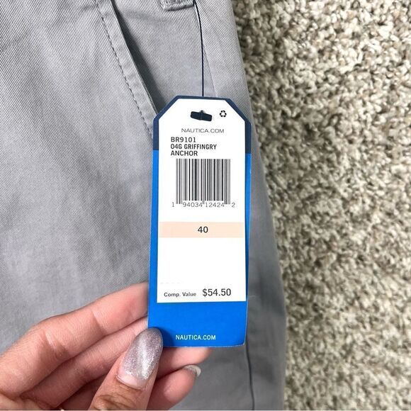 Nautica Shorts Men’s 40 Flex Gray Clipper Classic Fit 8.5” NWT - Picture 4 of 8